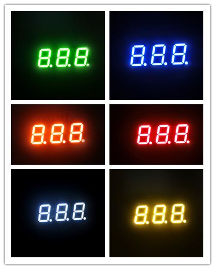 7 segment triple digit led