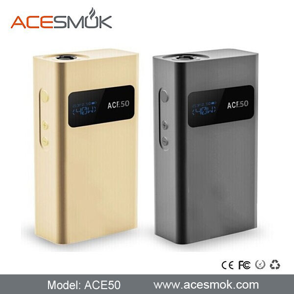 2014 best 50w mod ACE50 box mod for e cigarette distributor