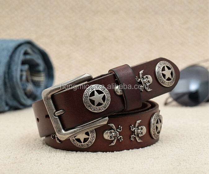 rock punk belt Skull cowboy belt decorated belt仕入れ・メーカー・工場