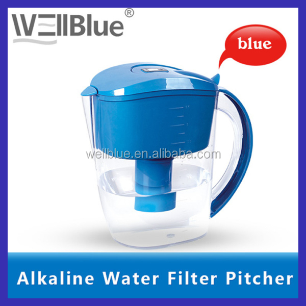 水フィルター水差しwellblueアルカリ性フィルターで( ph: 8.5- 11.0)問屋・仕入れ・卸・卸売り