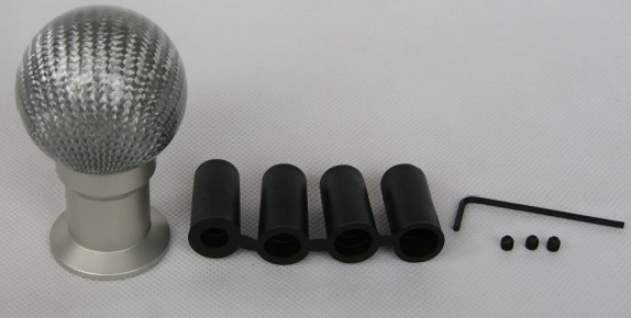 水晶車の高級インテリアアクセサリー/ギアシフトノブアヒル先端タイプブラックカーボンファイバー問屋・仕入れ・卸・卸売り