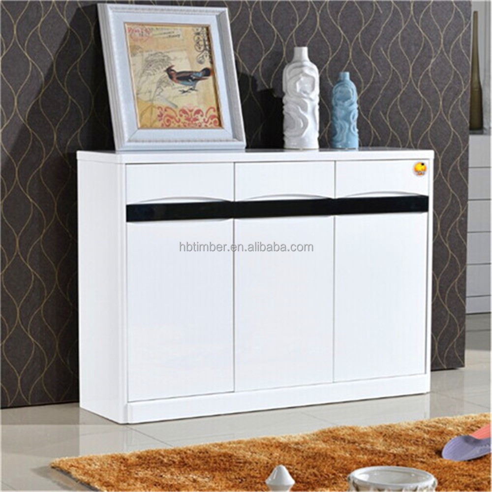 Moden witte hoogglans grote massief hout hoge schoen kasten voor ...