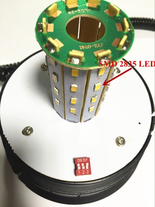 Dc12-48v f5 ledストロボ警告ライト、アンバー磁気マウントビーコンライト用トラックとフォークのリフト仕入れ・メーカー・工場