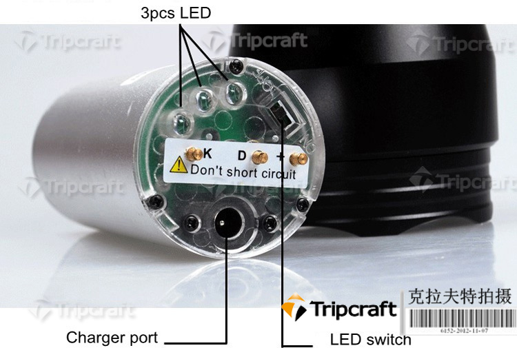 24whid懐中電灯トーチズームランプ光/充電式懐中電灯/2200mahバッテリ防水懐中電灯仕入れ・メーカー・工場