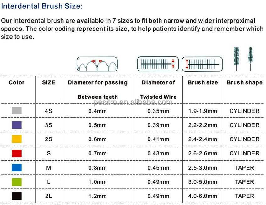 Plastic Dental Floss Toothpick With Cap And Interdentalbrush Buy