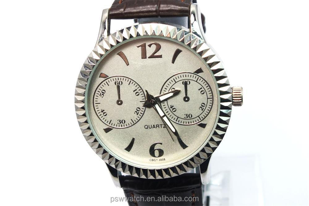 High-grade quartz watch lady day/date wrist watch cheap wrist watch