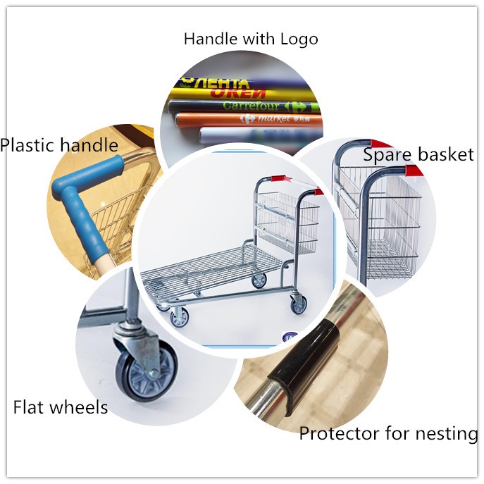 Hand trolley for warehouse