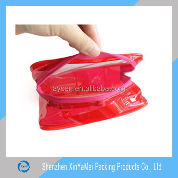 PVC frosted ziplock bag for swimming packing
