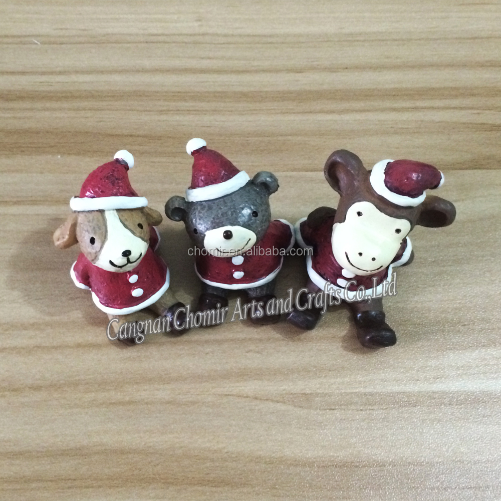 新しい到着の熱い販売2015クリスマスのギフト樹脂装飾の装飾の動物の形仕入れ・メーカー・工場