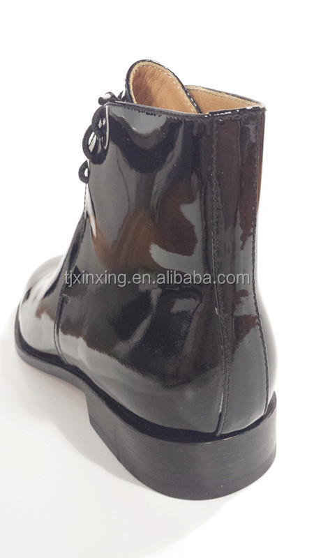 軍用高品質のシープスキン革shose/ブラックレザー/仕入れ・メーカー・工場
