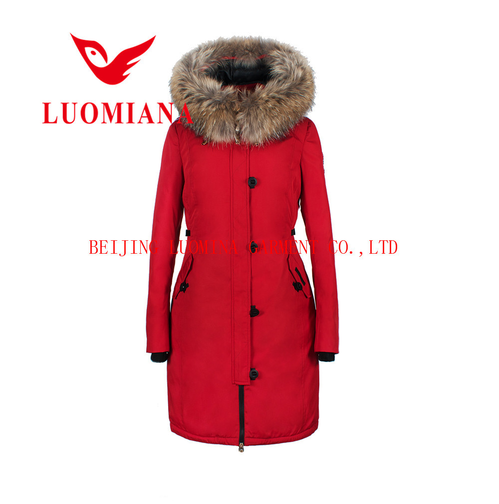 2015と全体的な冬の人気ジャケットのためのファッションドレスf15w-074毛皮のコート卸売仕入れ・メーカー・工場