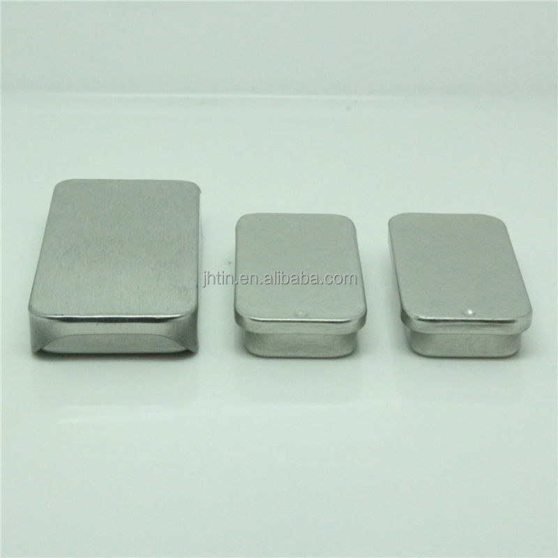 good price no printing tin box with sliding Lid for chewing Gum