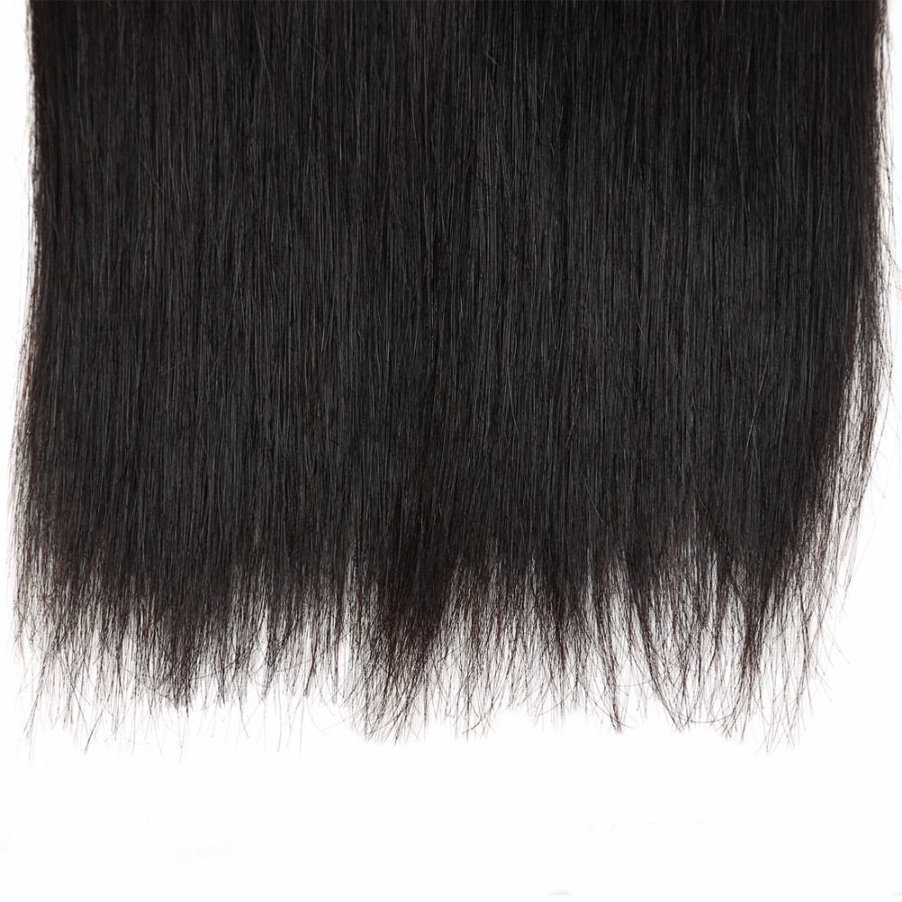 Peruvian Silk Straight Virgin Human Hair with 13*4 lace frontal