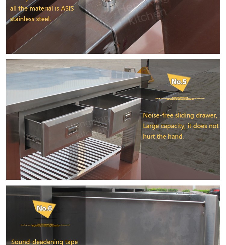 Küche edelstahl arbeitstisch/metall arbeitstisch/verwendet ...