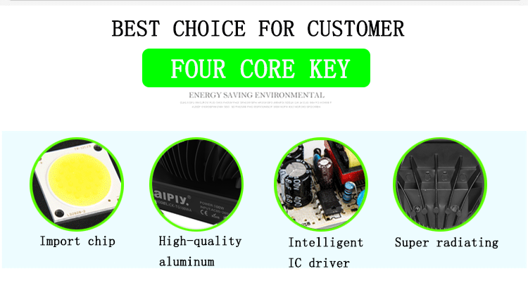 High lumen Epileds chip COB IP65 waterproof outdoor 50w led flood light