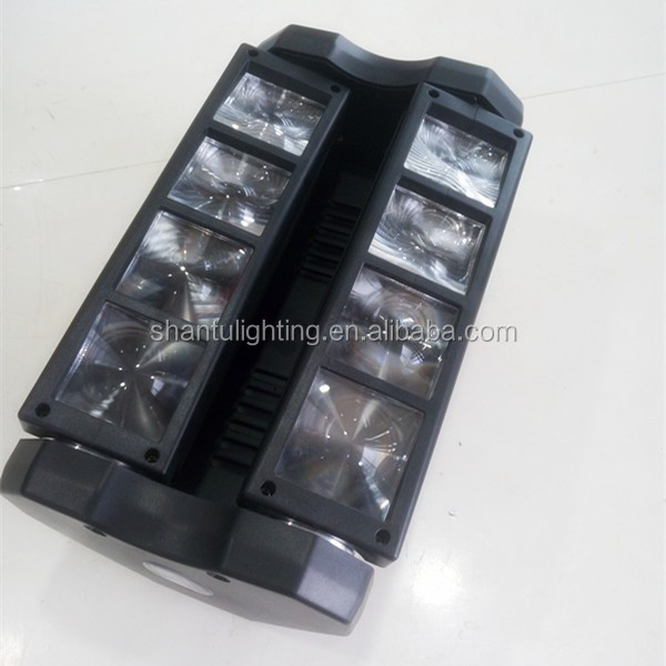 Djディスコプロフェッショナルショーライト工場価格8ピース3ワットrgbw ledミニスリムスパイダー光舞台照明仕入れ・メーカー・工場