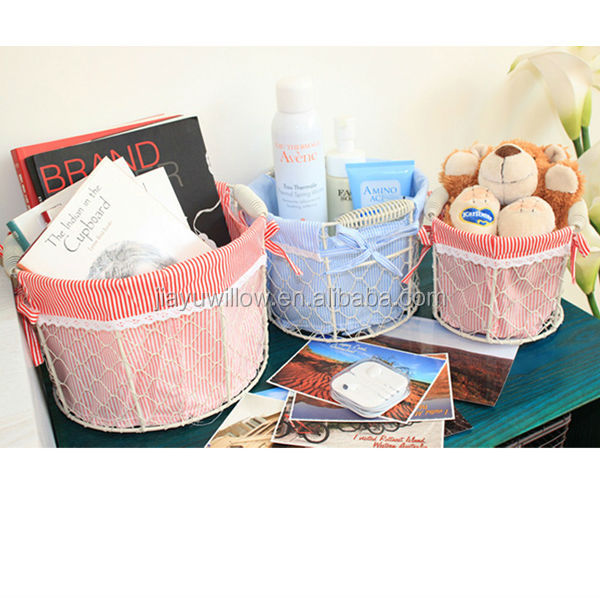 small wicker gift baskets round stainless steel wire basket