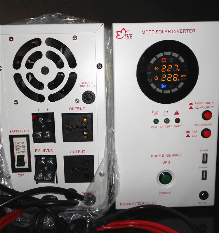 12v1000va純粋な正弦波ups機能lcd画面mpptソーラーコントローラを通してインバータ問屋・仕入れ・卸・卸売り