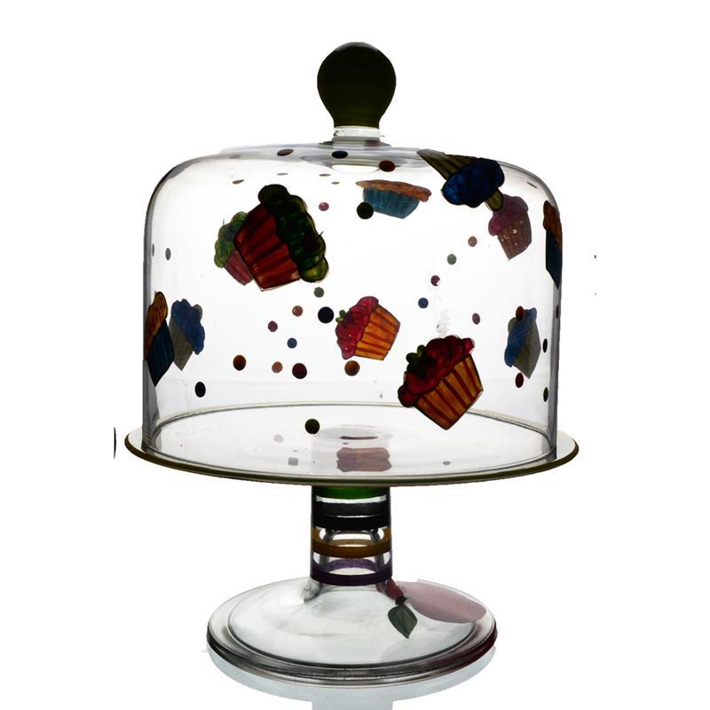 Hand Blown high quality disposable cake trays