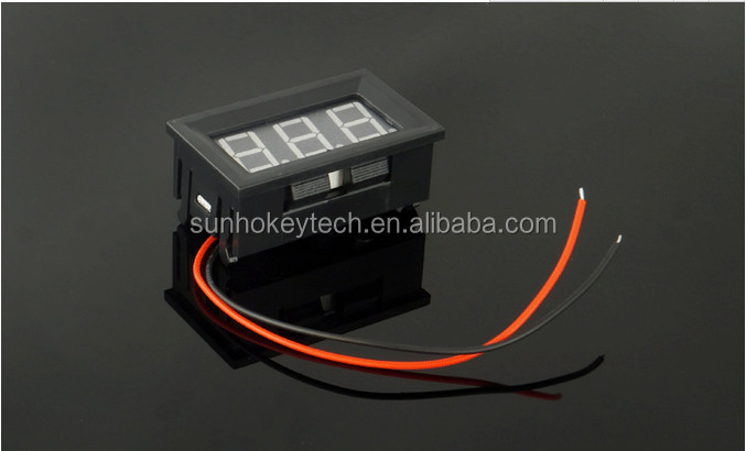 赤色ledの車6v12vデジタル直流電圧計v27d-t1バッテリーオートバイに使用問屋・仕入れ・卸・卸売り