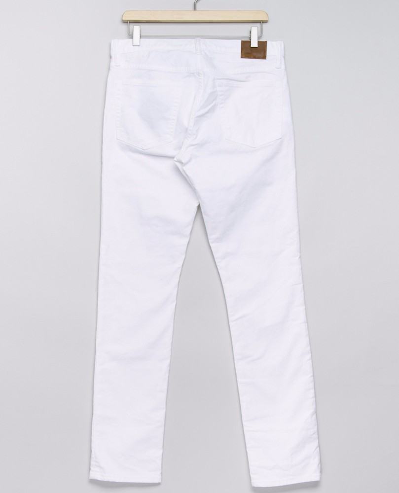 custom mens new model jeans pants pure white jeans with five bags design