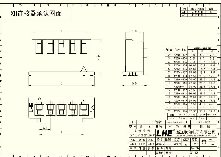 Xh132.5mmピッチコネクタピンメスコネクタ仕入れ・メーカー・工場