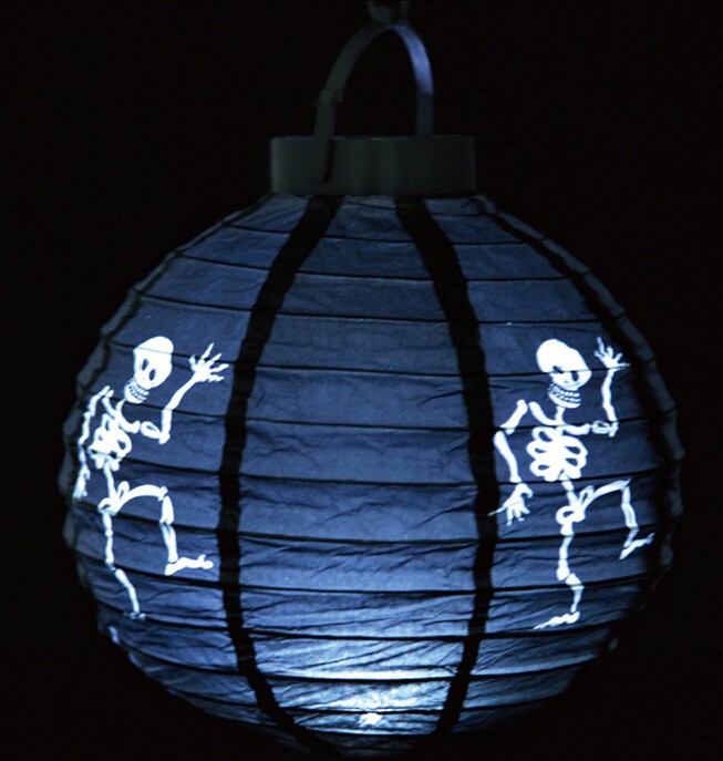 熱い販売ハロウィン発光led紙提灯ポータブルランタン仕入れ・メーカー・工場