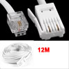 12M 39ft RJ11 to UK BT 6P2C M/M Modular Telephone Phone Cables White