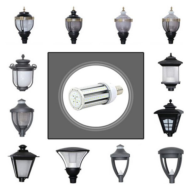 Energy saving high lumen led corn lamp SMD5630 dimmable 360 degree led corn light e27 e40 with 3 years warranty