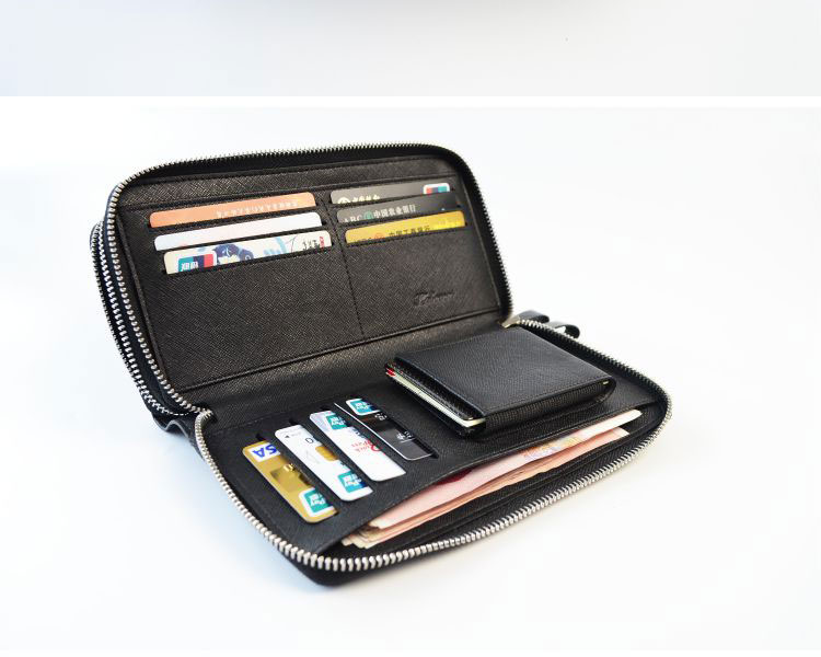 光沢のある男性の本3kツイル炭素繊維tpuのデザイナー男性長い財布クラッチラグジュアリーブラックマネークリップの財布仕入れ・メーカー・工場