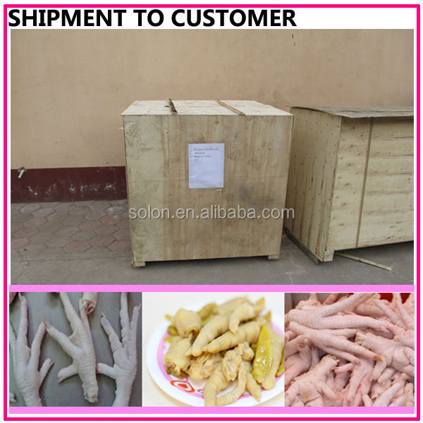 Chicken feet processing machine / chicken feet processing line