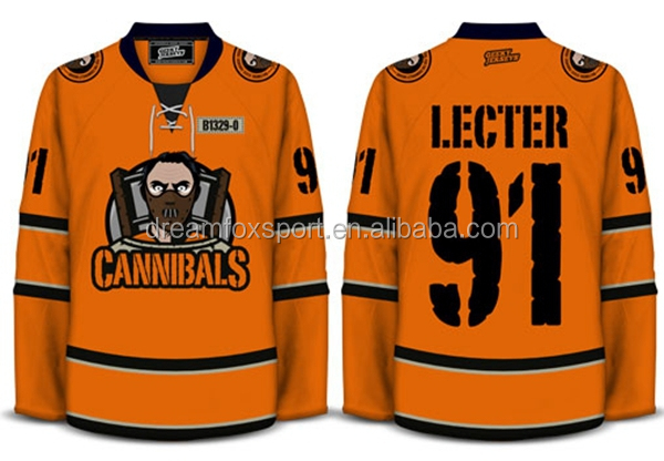 orange hockey jersey