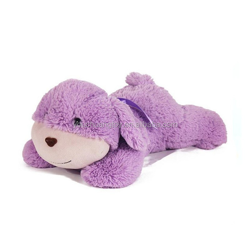 pink and purple stuffed dog