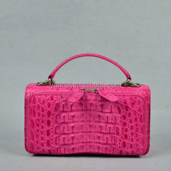 クロコダイルミニクロスボディショルダーbag_exotichandbag_minibag_女性女性ピンクのクロコダイルバッグ仕入れ・メーカー・工場