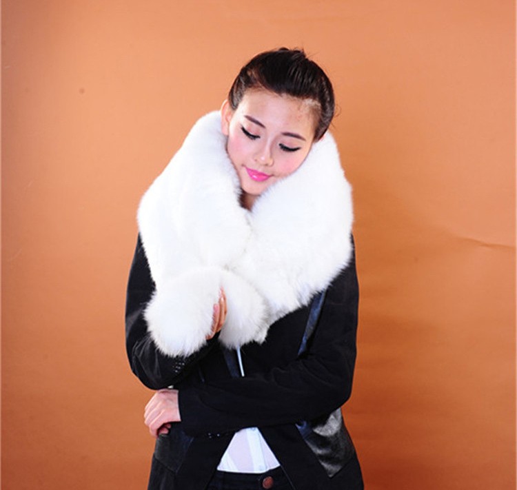 Whole skin real white fox fur scarf warm winter fashion fox fur shawl (7).jpg
