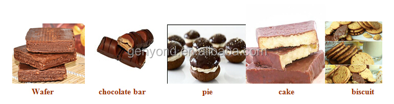 automatice chocolate enrobing machine for wefar/bar /biscuit