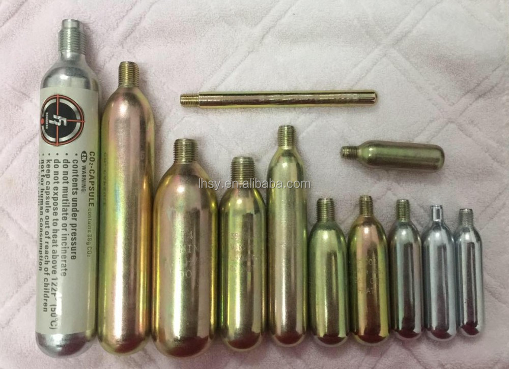 Economic And Reliable 16g 65g Food Grade Threaded Co2 Cartridge