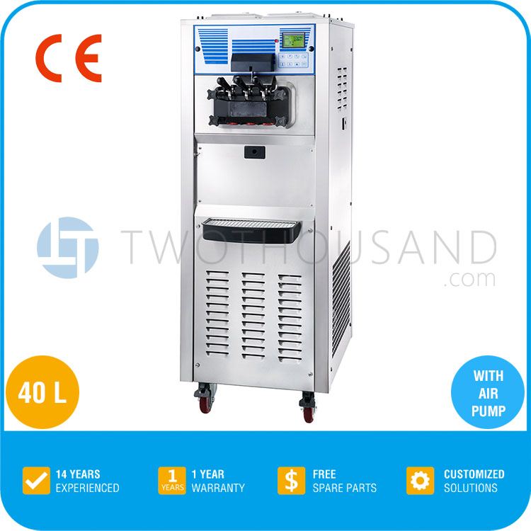 2014 New Style Commercial Soft Ice Cream Machine with Air Pump and CE Approval