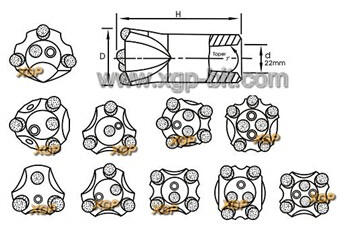 テーパービット削岩用ボタン問屋・仕入れ・卸・卸売り