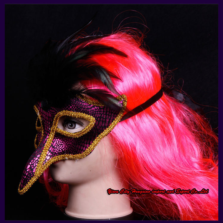 イーグルショーブラジルのカーニバルマスク女性のために派手な羽のマスク仕入れ・メーカー・工場
