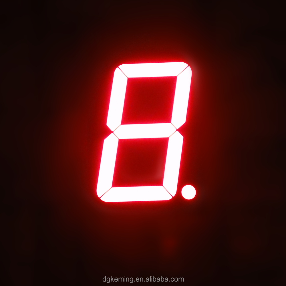 Large 3 inch 1 digit display ultra red single led 7 segment led display 3