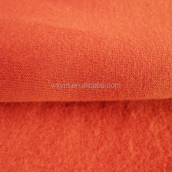 2014 top quality weft-knitting polyester french terry fleece