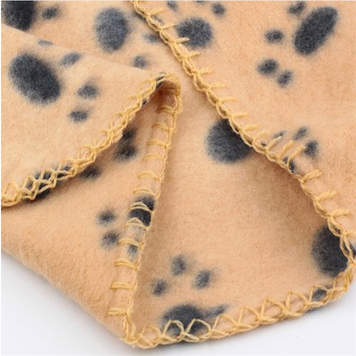 犬猫の肉球ロータリープリント起毛フリースの毛布は、 紙を巻いたラップバンド仕入れ・メーカー・工場