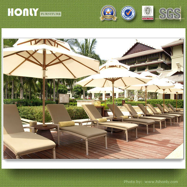 Stackable rattan sun lounger outdoor furniture sun lounger