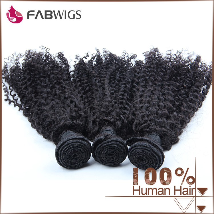 7a品質aliexpressのhotsaleの卸売安いブラジル3バンドル髪織り、 カーリーヘアエクステンション黒人女性 問屋・仕入れ・卸・卸売り