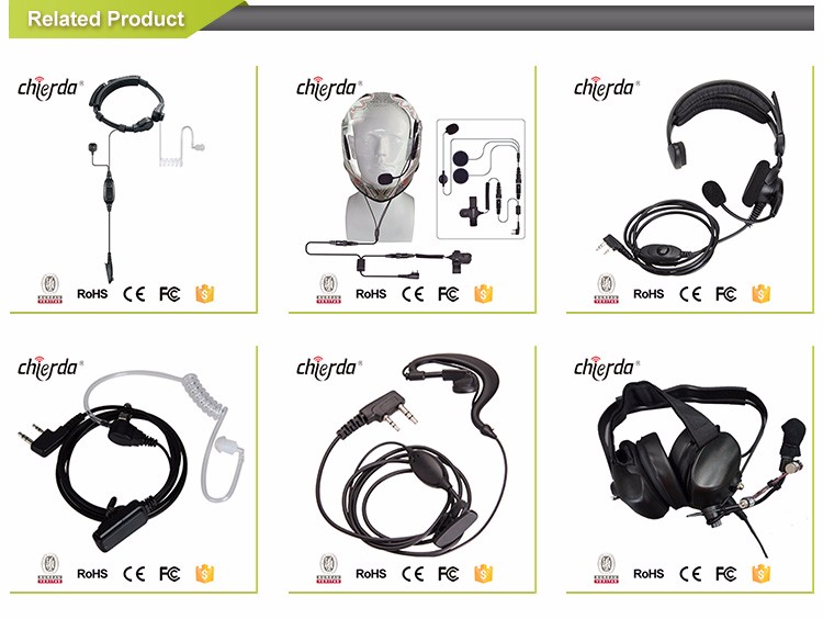 Quality assurance microphone earphone walkie talkie noise cancelling headphone