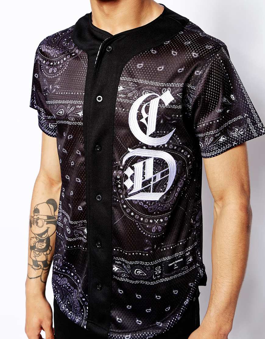 men's bandana print shirt