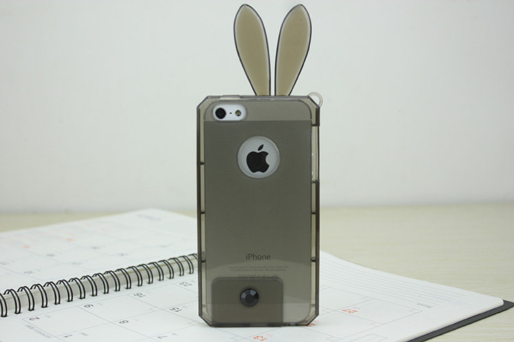 美しい漫画の動物のホット3d2014年ウサギの耳のケースiphone用カバー55s5gソフトtpu明確な携帯電話ケースは付属品をカバーする問屋・仕入れ・卸・卸売り