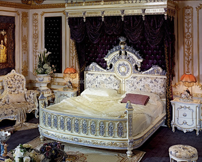 Italian Design King Bed Luxury King Size Bedroom Furniture