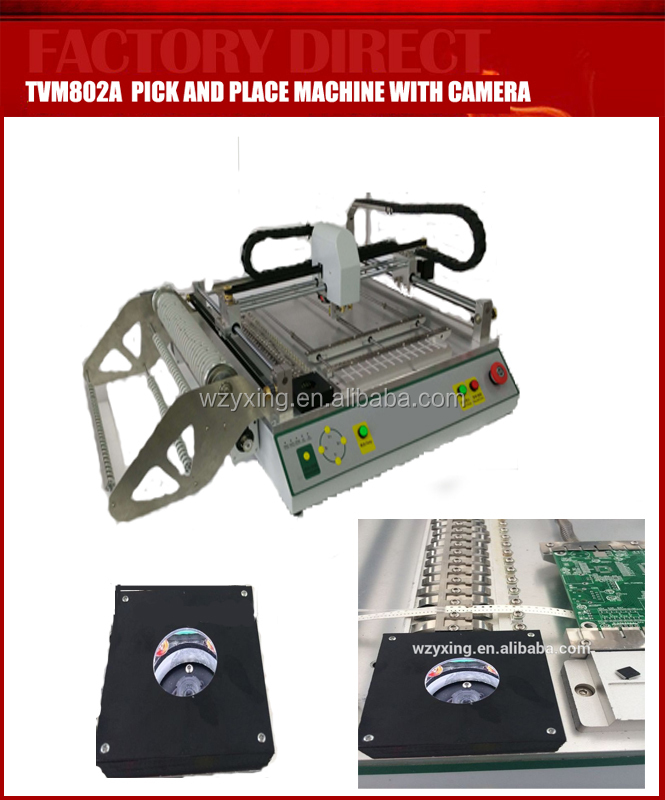 表面実装システム、 smtピックアンドプレースデスクトップtvm802aカメラを持つマシン、 0402、 0605、 5050、 bga、 tvm802a問屋・仕入れ・卸・卸売り